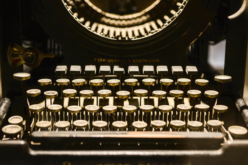 Writer Typing on Keyboard